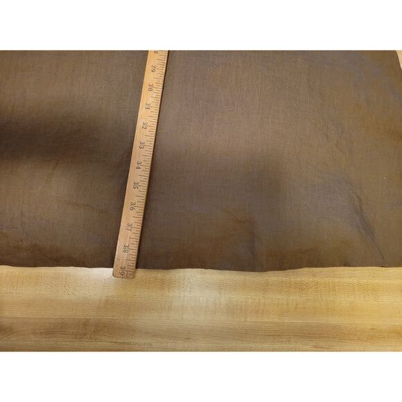 Anikka Becker Sleeveless Round Neck 100% Linen Swing Mini Dress Brown Womens 6 - Picture 11 of 11